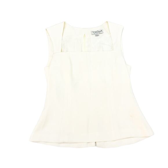 Taiga Paris Cream Sleeveless Dress Top Size 6 USA - Picture 1 of 3